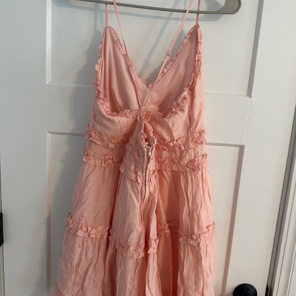 Francesca's Collections Pink Ruffle Mini Dress - Picture 5 of 7
